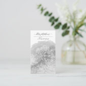 PixDezines Water color The 素晴らし Wave, Hokusai 名刺 (スタンド正面)