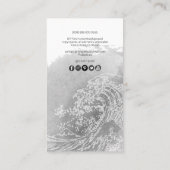 PixDezines Water color The 素晴らし Wave, Hokusai 名刺 (裏面)