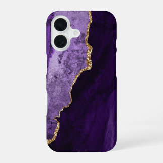 PixDezines WATERCOLOR AGATE PURPLE iPhone カー 16ケース