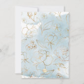 PixDezines Watercolor Blue Gum Brunch Bubbly 招待状 (裏面)