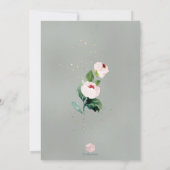 PixDezines Watercolor Delicate開花バルミツワー 招待状 (裏面)