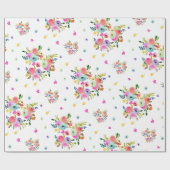 PixDezines Watercolor Ranunculus| DIYの背景 ラッピングペーパー (フラット)