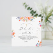 PixDezines Watercolor Summerバラの奉納 招待状 (スタンド正面)