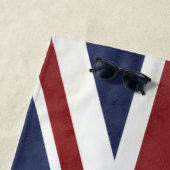 PixDezines Watercolor Unionジャック ビーチタオル (インサイチュ)