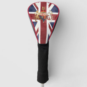 PIXDEZINES WATERCOLOR UNION JACK and INSIGNIA ゴルフヘッドカバー