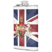 PIXDEZINES WATERCOLOR UNION JACK and INSIGNIA フラスク (左)