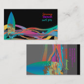 PixDezines Wave Crest Hawaii ♥♥♥♥♥ 名刺 (正面/裏面)