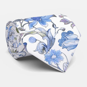 PixDezines William Morris Cornflower Blue DIY ネクタイ