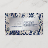 PixDezines Willow/フェイクSilver Foil/DIY背景 名刺 (裏面)