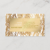 PixDezines Willow/Gold Foil/DIYフェイクバックグラウンド 名刺 (裏面)