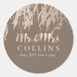 PixDezines Willow/Pinkフェイク金ゴールド/DIY背景 ラウンドシール