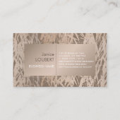 PixDezines Willow/Pink金ゴールド/DIYバックグラウンド 名刺 (裏面)