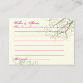 PixDezines wishes/vanilla swirls/diy背景 アドバイスカード (裏面)