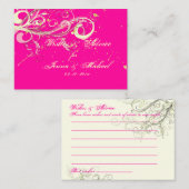 PixDezines wishes/vanilla swirls/diy背景 アドバイスカード (正面/裏面)