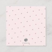 PixDezines Wishing，書道のフェイク金ゴールド エンクロージャーカード (裏面)