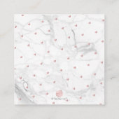 PixDezines Wishing Well、書道バラ金ゴールド エンクロージャーカード (裏面)