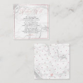 PixDezines Wishing Well、書道バラ金ゴールド エンクロージャーカード (正面/裏面)