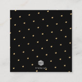 PixDezines Wishing Well、書道フェイク金ゴールド エンクロージャーカード (裏面)