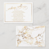PixDezines Wishing Well/Marble /White+金ゴールド エンクロージャーカード (正面/裏面)