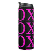 PixDezines xoxo/hot pink/DIY背景 タンブラー (回転右)