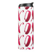 PixDezines xoxo/red/DIY背景 タンブラー (回転左)