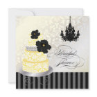 PixDezines Yellow+White's Cake結婚ブライダルシャワー