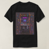 Pixel Arcade Console Controller Gamer Sticker Tシャツ (デザイン正面)