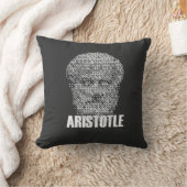 Pixel Aristotle Head Mosaic クッション (ブランケット)