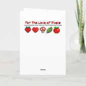 Pixel Art Cats and 考え Flowers's You カード (裏面)