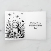 Pixel Art Cats and 考え Flowers's You カード (内部)