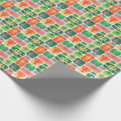 Pixel Art Christmas Gifts Pattern ラッピングペーパー (角)