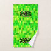 Pixel art denim set towels バスタオルセット (ハンドタオル)