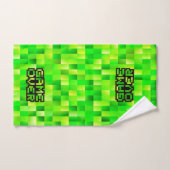 Pixel art denim set towels バスタオルセット (ハンドタオル)
