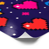 Pixel Art Gaming Aesthetic Room Décor Poster ポスター (コーナー)