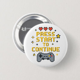 Pixel Art Gaming Button 缶バッジ