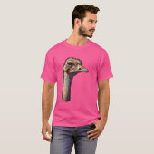 Pixel Art Lover - Ostrichパパ母 Tシャツ (正面フル)