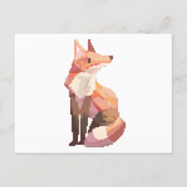 Pixel art, vos, Fox, pixelart シーズンポストカード