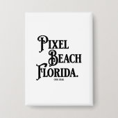 Pixel Beach Florida Button 缶バッジ (正面)