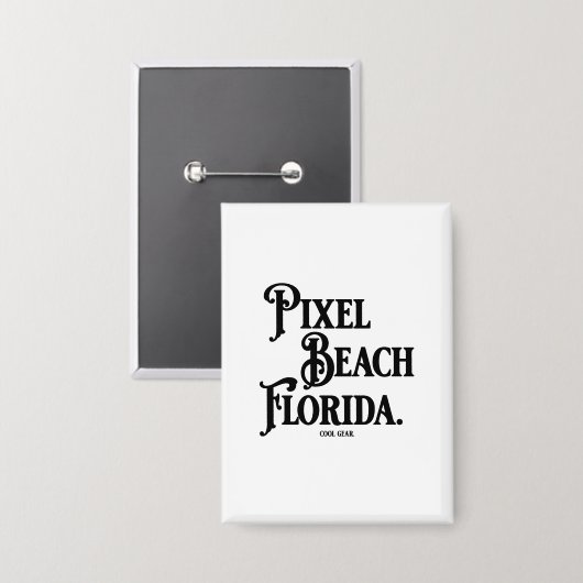 Pixel Beach Florida Button 缶バッジ (正面/裏面)