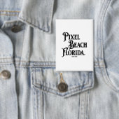 Pixel Beach Florida Button 缶バッジ (インサイチュ)