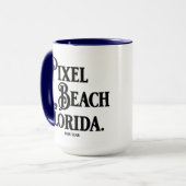 Pixel Beach Florida Mug マグカップ (正面左)