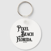 Pixel Beach Florida T-Shirt キーホルダー (正面)
