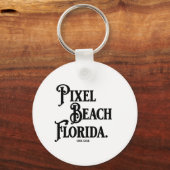 Pixel Beach Florida T-Shirt キーホルダー (正面)