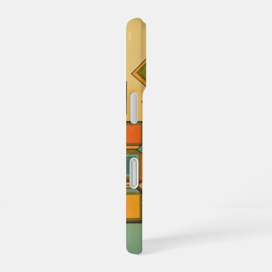 Pixel Block Collision iPhone 16ケース (右側面)