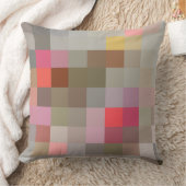 Pixel blocks in gray compliments pattern クッション (ブランケット)