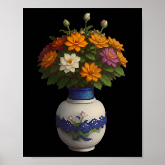 Pixel Blooms 2 ステッカー ポスター (正面)