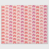 Pixel Bow In High Heels Pattern ラッピングペーパー (フラット)