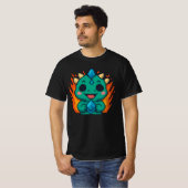 Pixel Bull-Zilla Coin – レトロ8ビット暗号資産ゲーミング Tシャツ (正面フル)