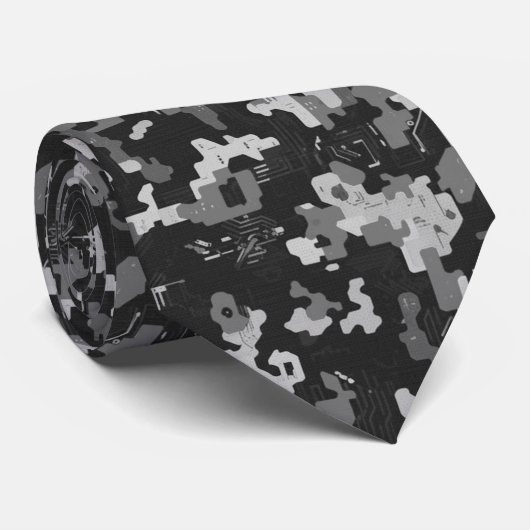 Pixel Camo Stealth ネクタイ (ロール)