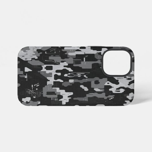 Pixel Camo Stealth iPhoneケース (裏面横)